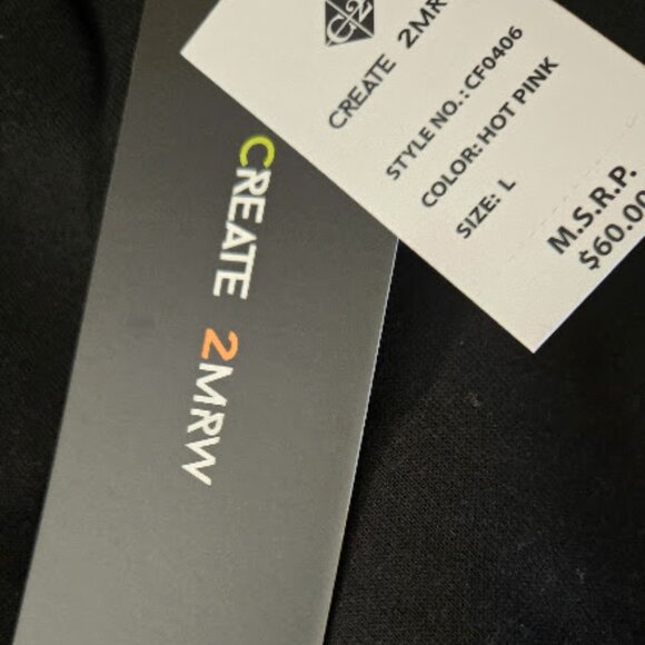 CREATE 2MRW BLACK AND PINK JOGGERS - Picture 6 of 6